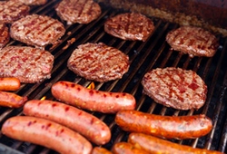 BBQ Sausages and Burgers