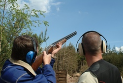 Clay Pigeon Shooting man