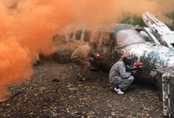 Paintball Near Milton Keynes with a downed plane