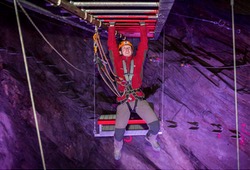 zip wire caverns North Wales